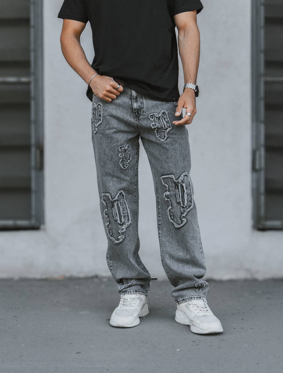 Grey Baggy Jeans