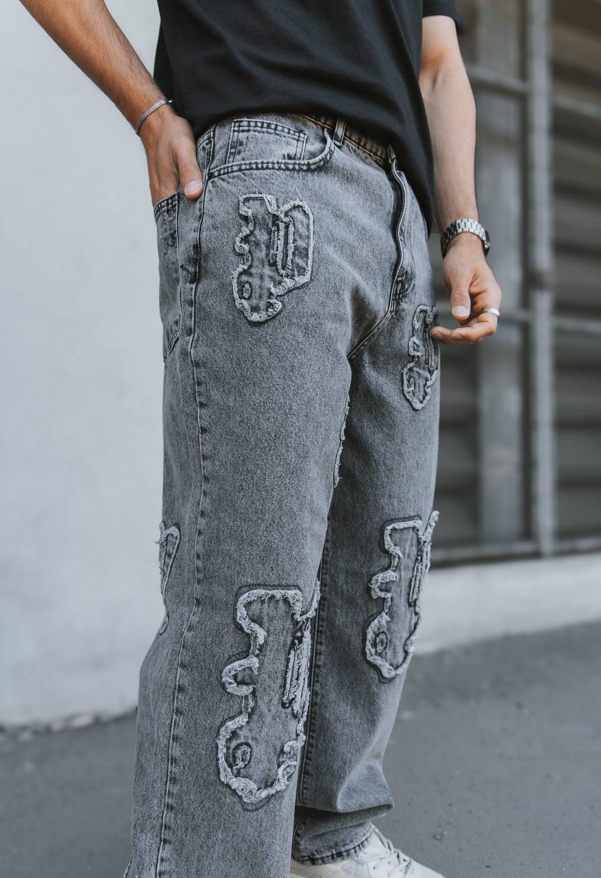 Grey Baggy Jeans
