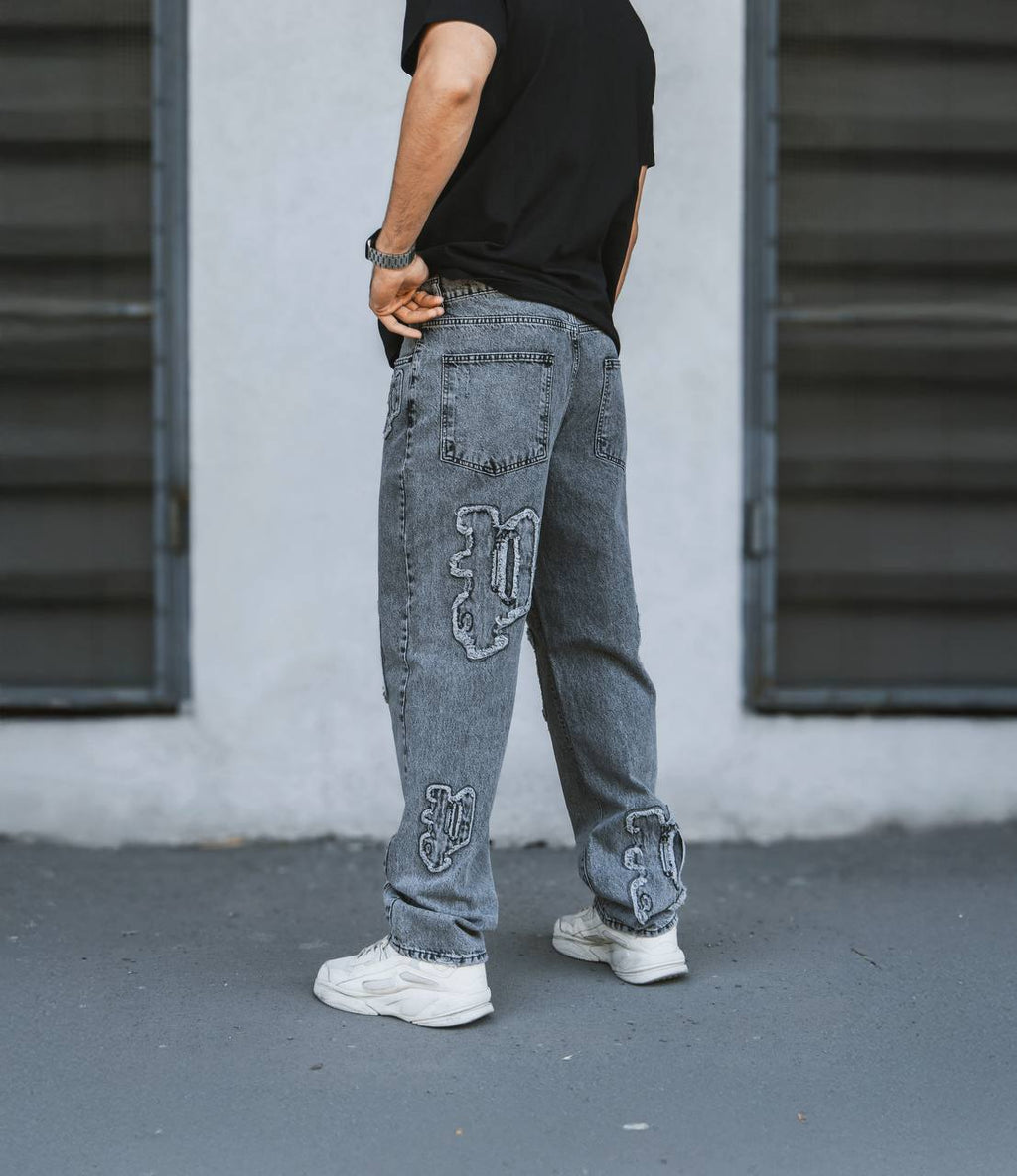 Grey Baggy Jeans