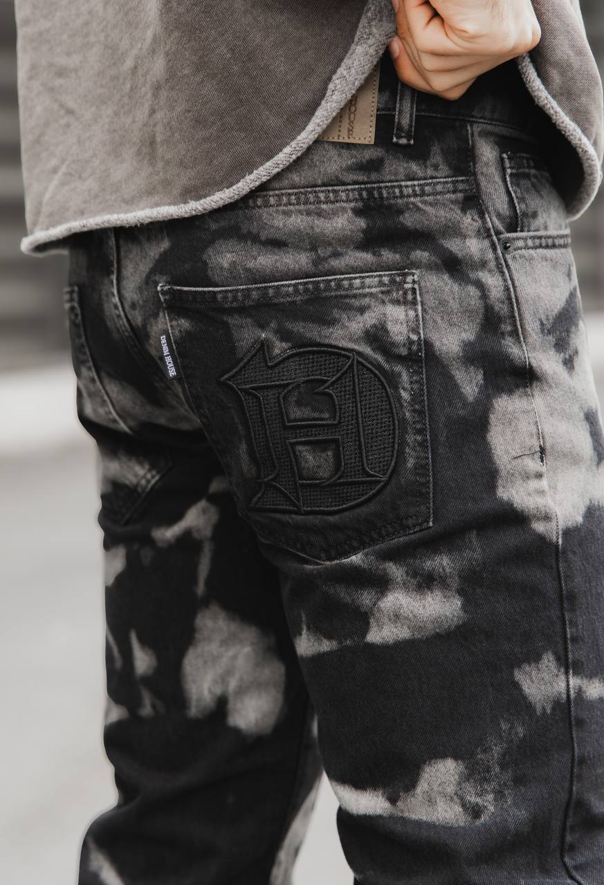 Washed Black Baggy Jeans