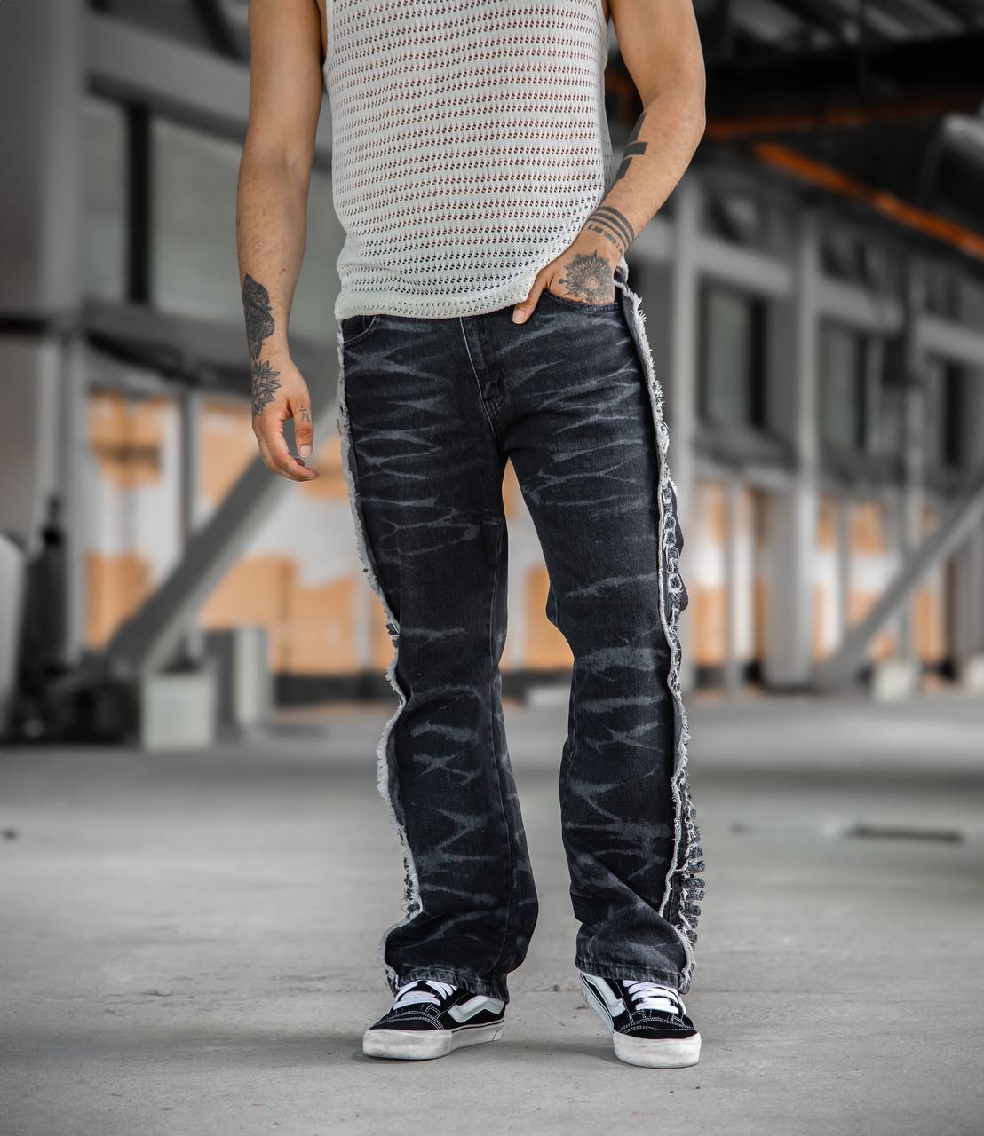 Loose Fit Black Jeans